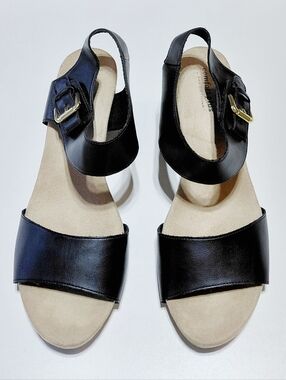 COMFORT  PLUS by Predictions Women's Black Sandals Size 9.5W